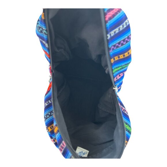 Creaciones "Mini" Casita Unique Made in Guatemala Backpack 100% Cotton Colorful - Picture 8 of 11